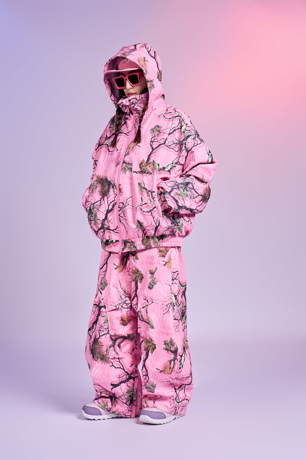 Pink Forest Camo Snowboard Jacket – Unisex | Doorek