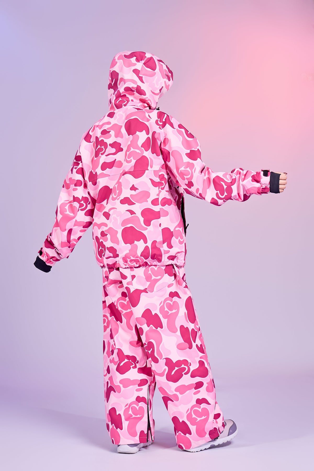 3-Layer Insulated Pink Camo Snowboard Jacket – Unisex | Doorek