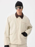 Boxy Modern Barn Corduroy-Collar Snow Jacket – Unisex | Gsou Snow