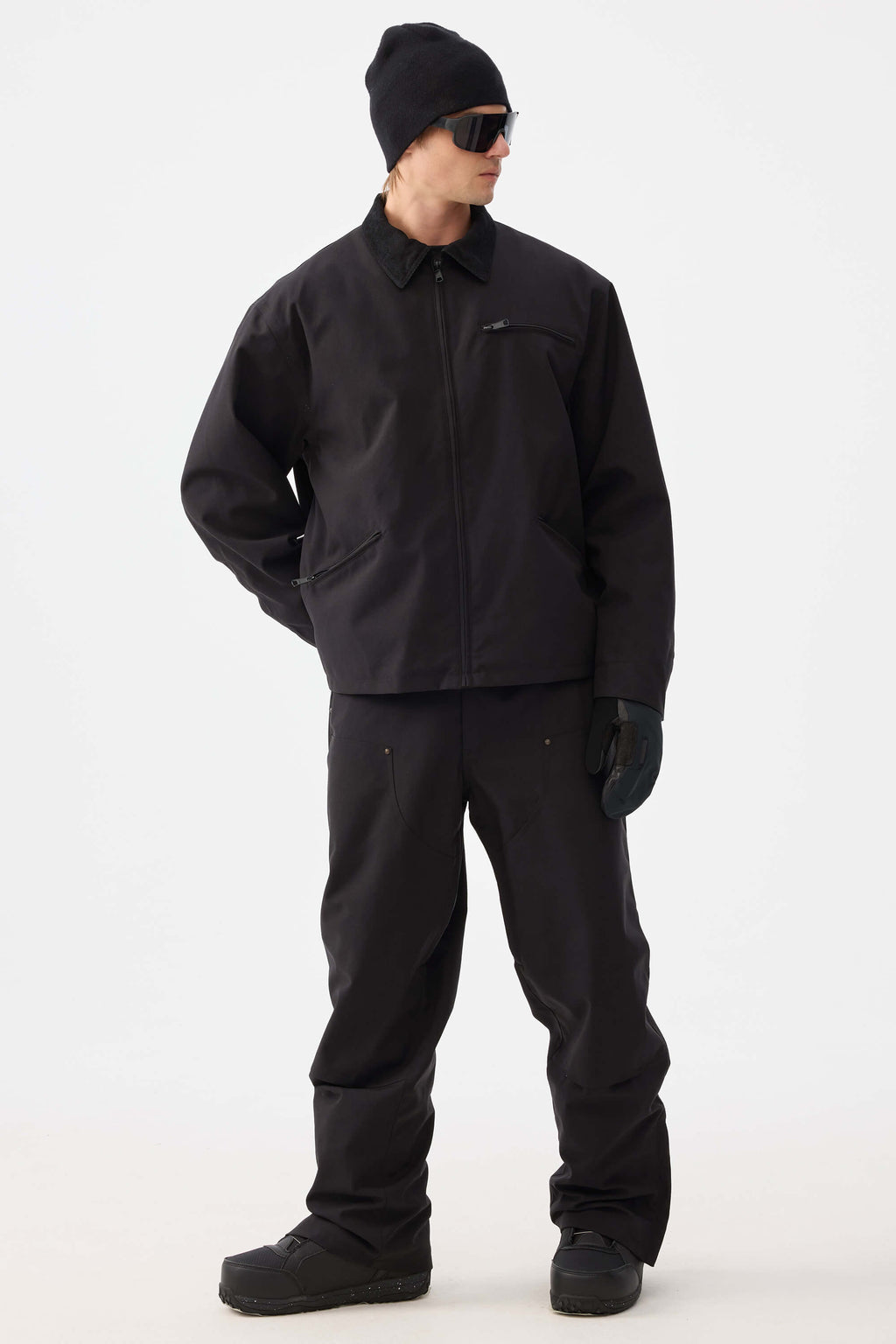 Boxy Modern Barn Corduroy-Collar Snow Jacket – Unisex | Gsou Snow