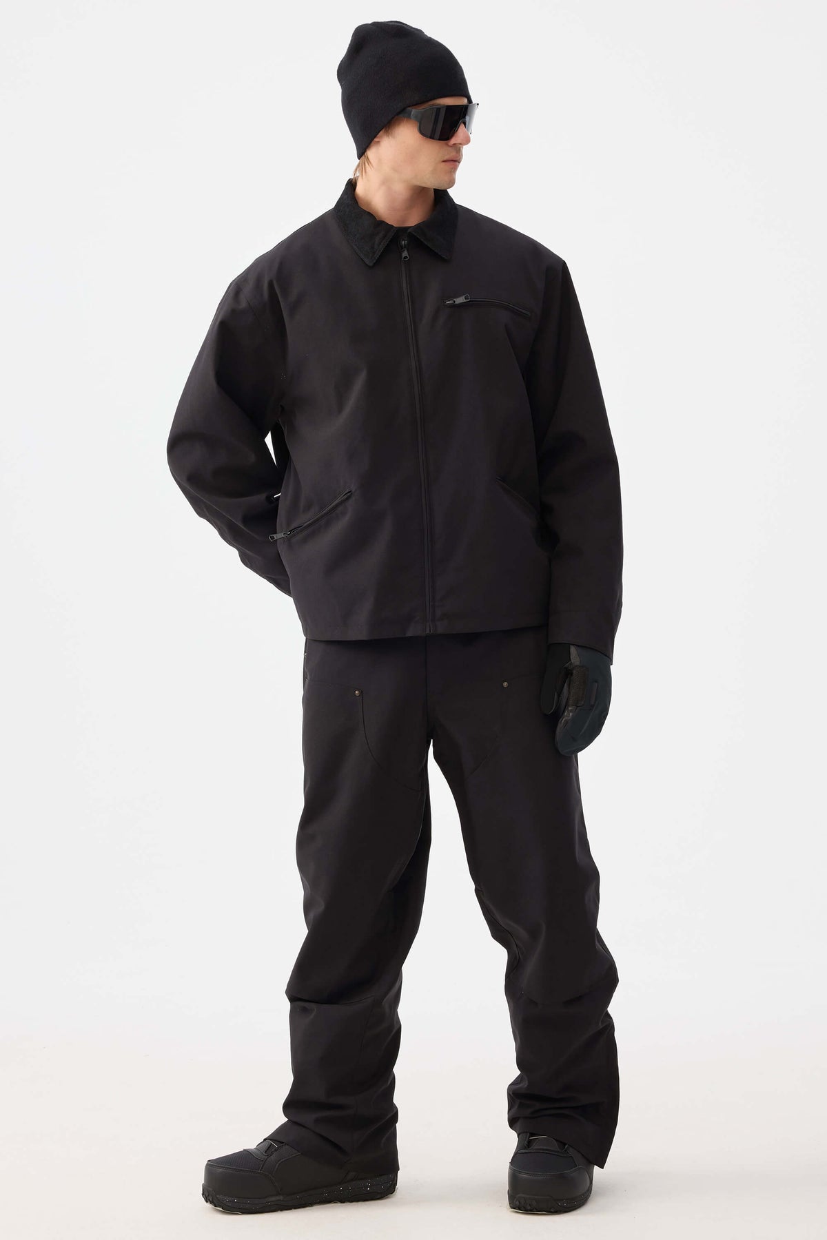 Boxy Modern Barn Corduroy-Collar Snow Jacket – Unisex | Gsou Snow