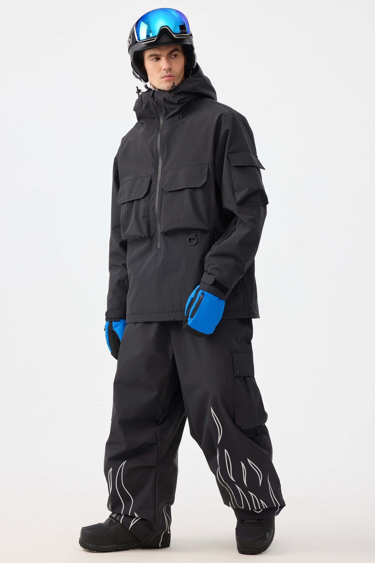 Techwear Half-Zip Insulated Anorak Snow Jacket – Unisex | Gsou Snow