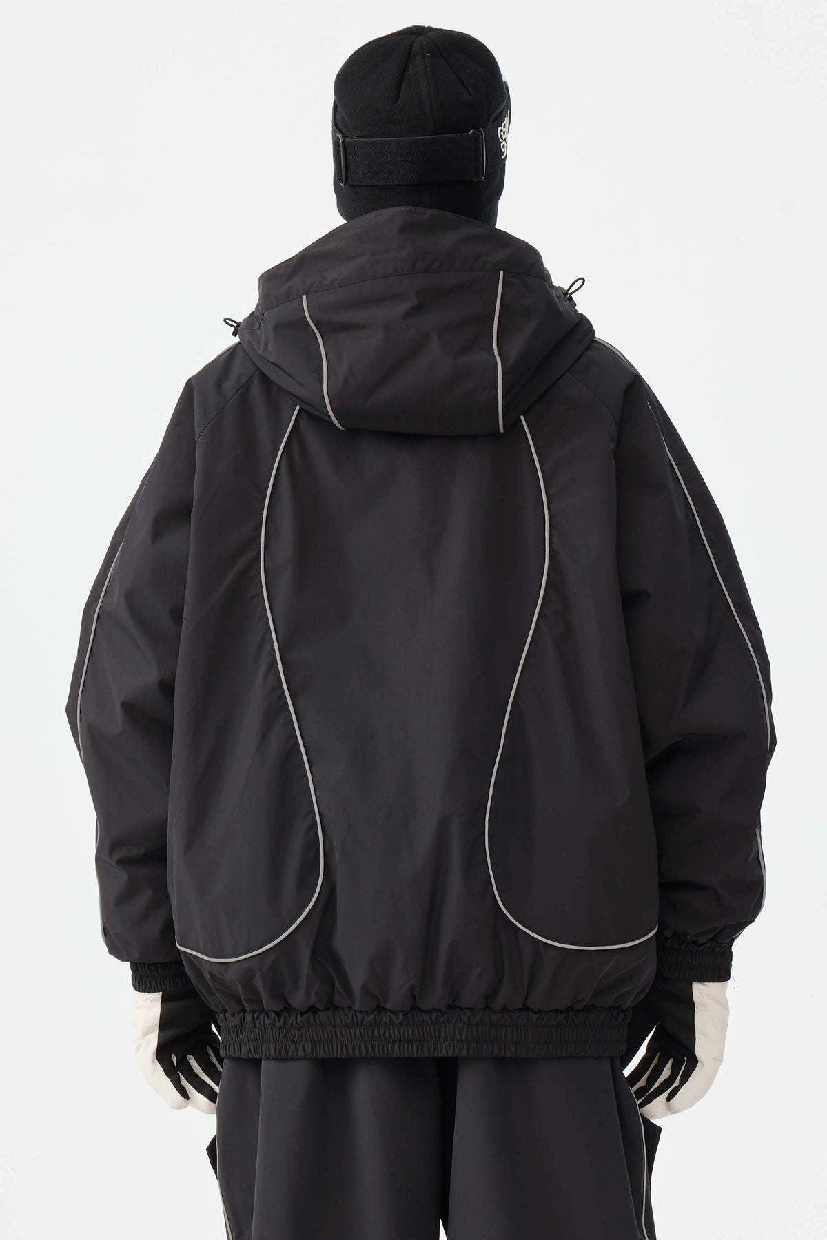 Retro Track Reflective Piping Snow Jacket – Unisex | Gsou Snow