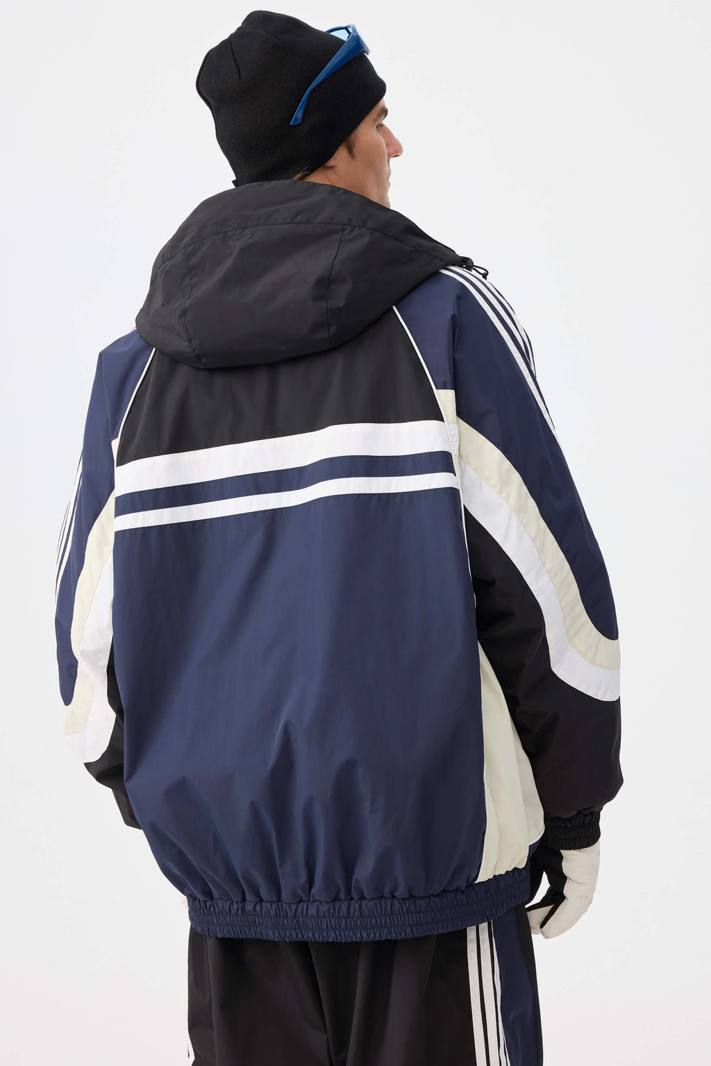 Retro Sporty Stripes Trim Colorblock Snow Jacket – Unisex | Gsou Snow
