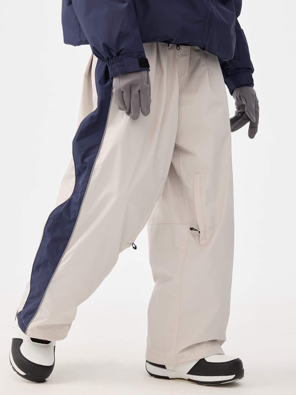 Retro Track Side Stripe Baggy Snow Pants – Unisex | Gsou Snow