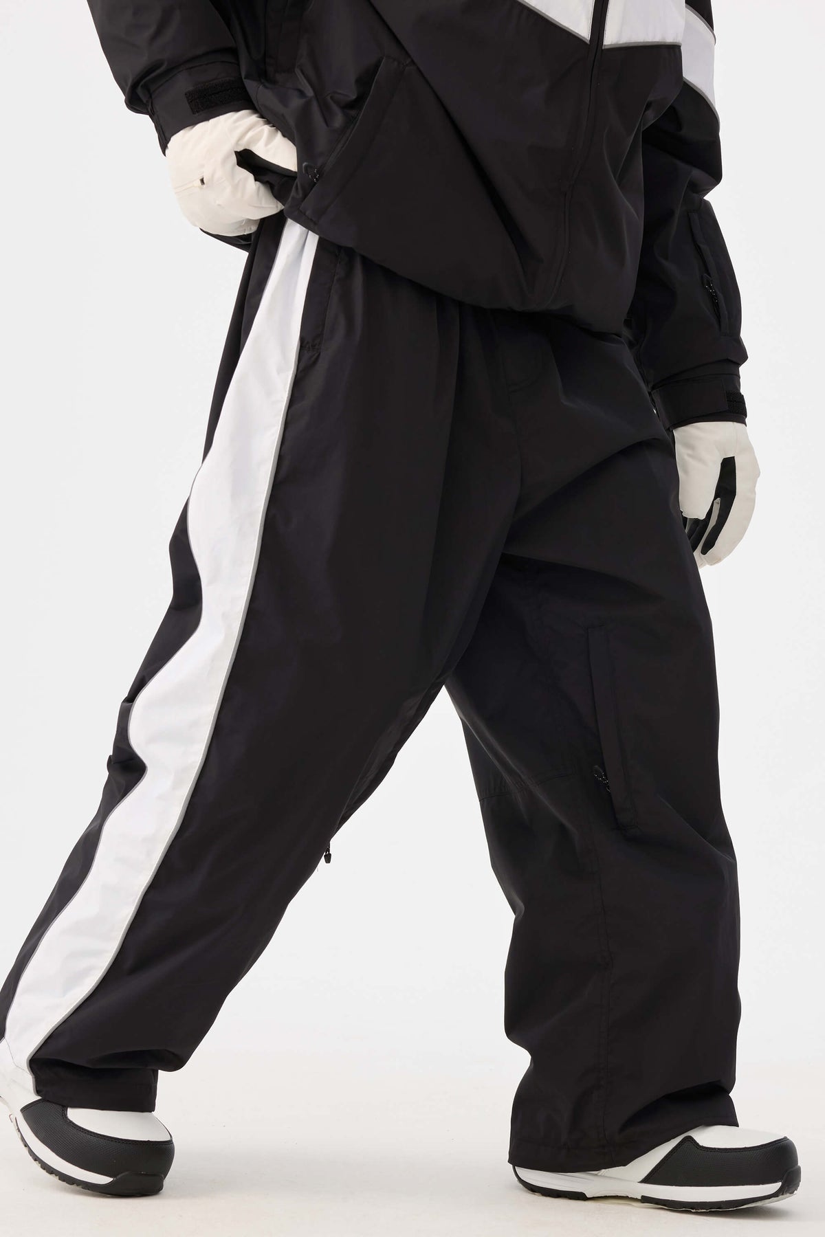 Retro Track Side Stripe Baggy Snow Pants – Unisex | Gsou Snow