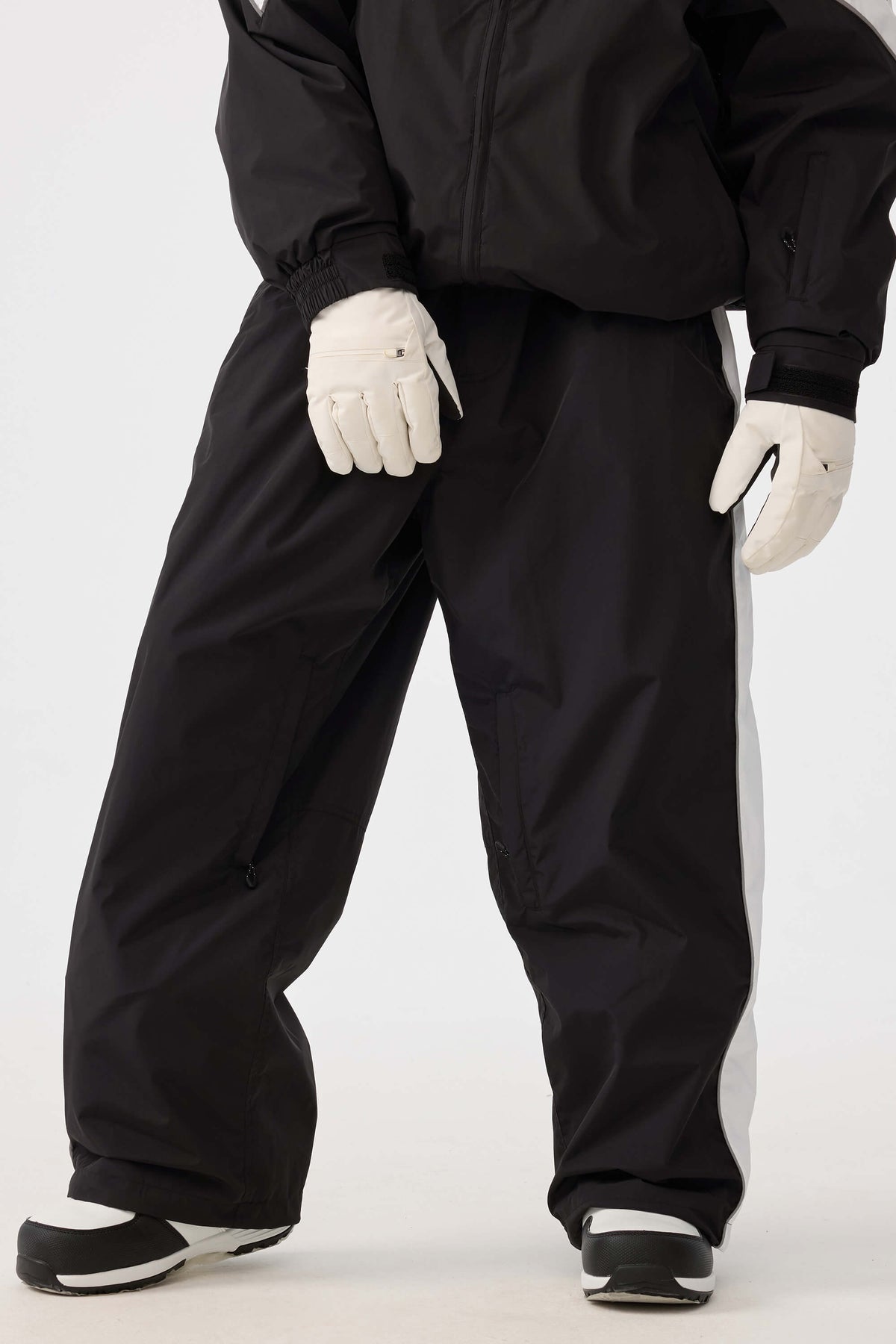 Retro Track Side Stripe Baggy Snow Pants – Unisex | Gsou Snow