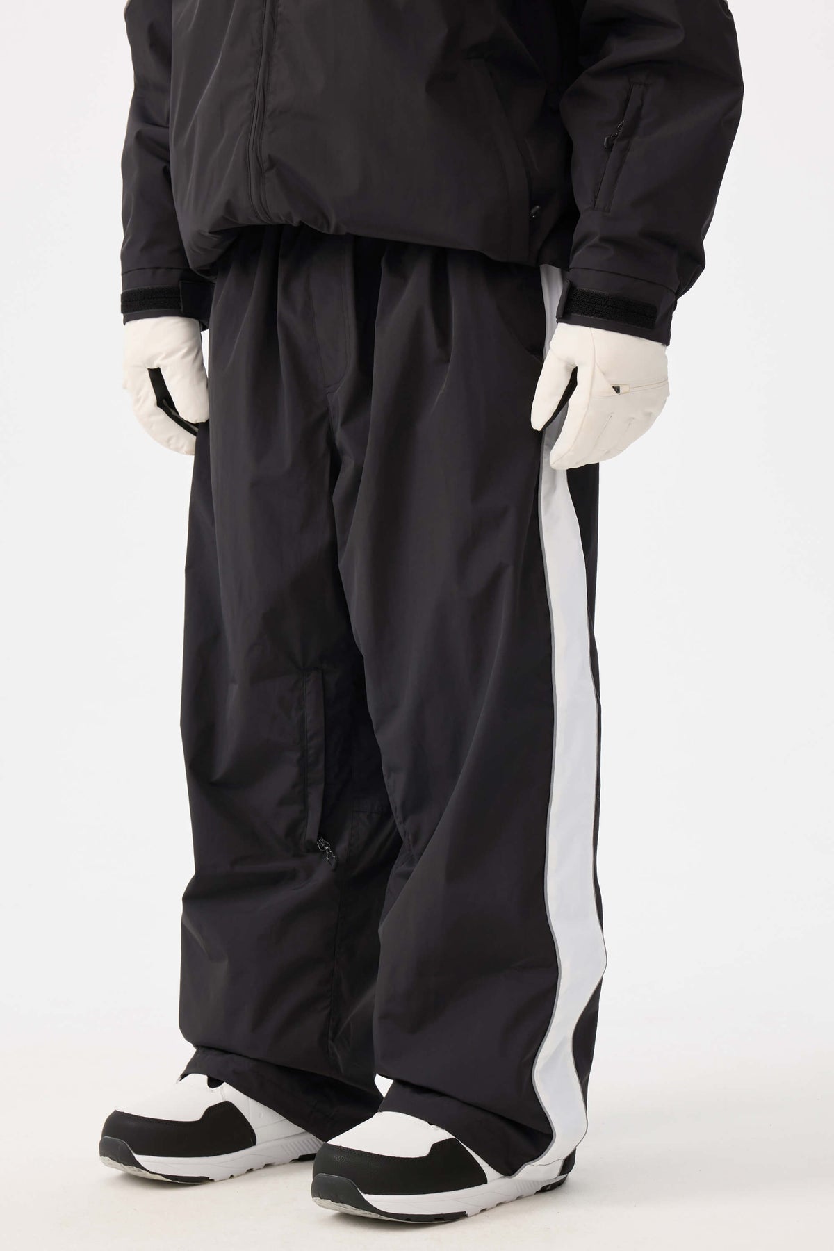 Retro Track Side Stripe Baggy Snow Pants – Unisex | Gsou Snow