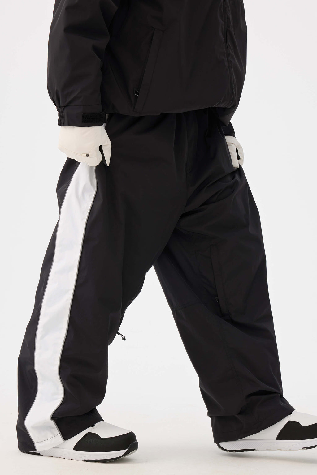 Retro Track Side Stripe Baggy Snow Pants – Unisex | Gsou Snow