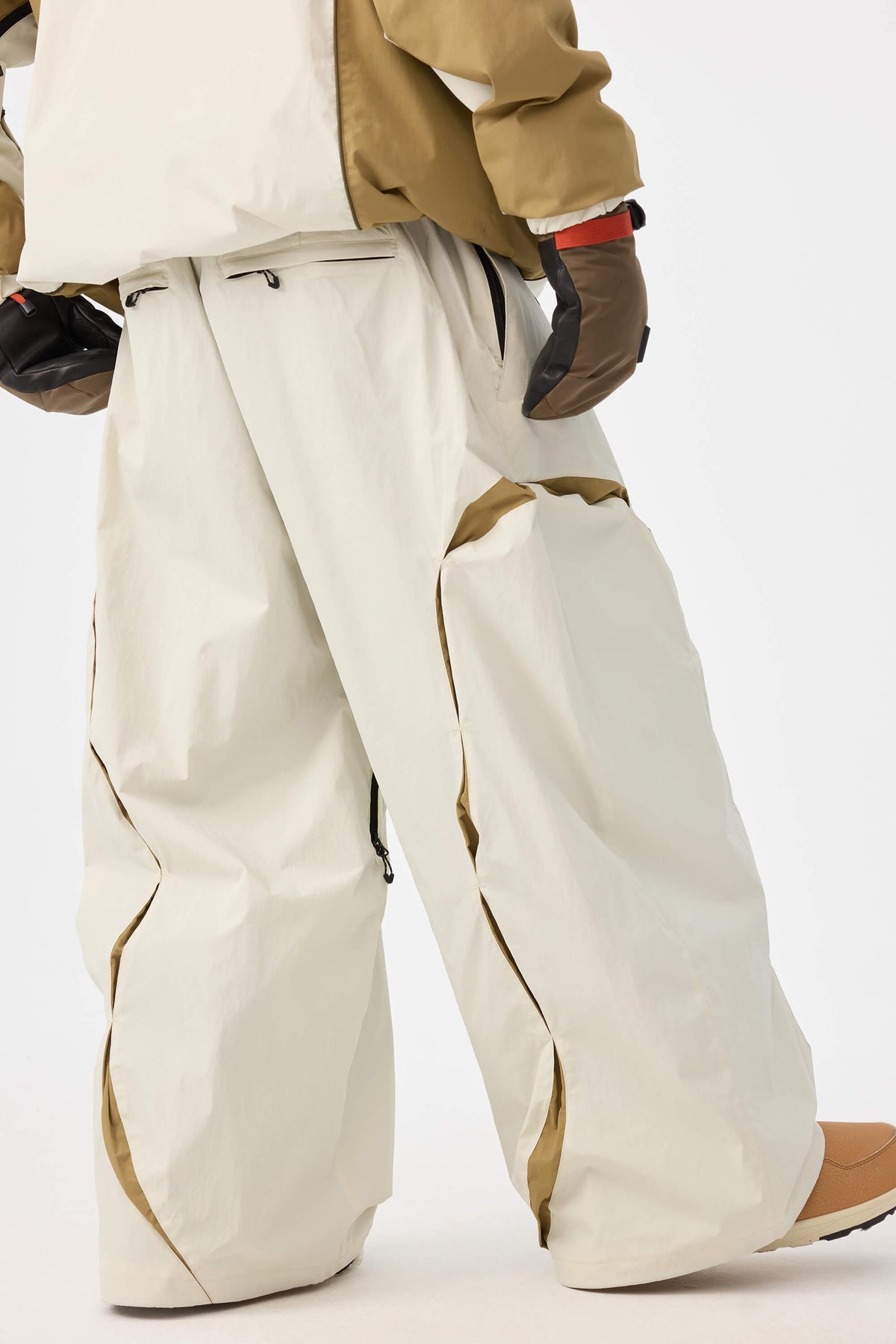Retro Urban Paneled Construction Baggy Snow Pants – Unisex | Gsou Snow