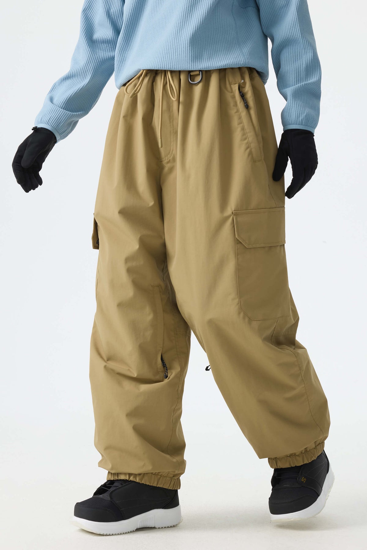 Sleek Sport Utility Hidden Cargo Pockets Baggy Snow Pants – Unisex | Gsou Snow