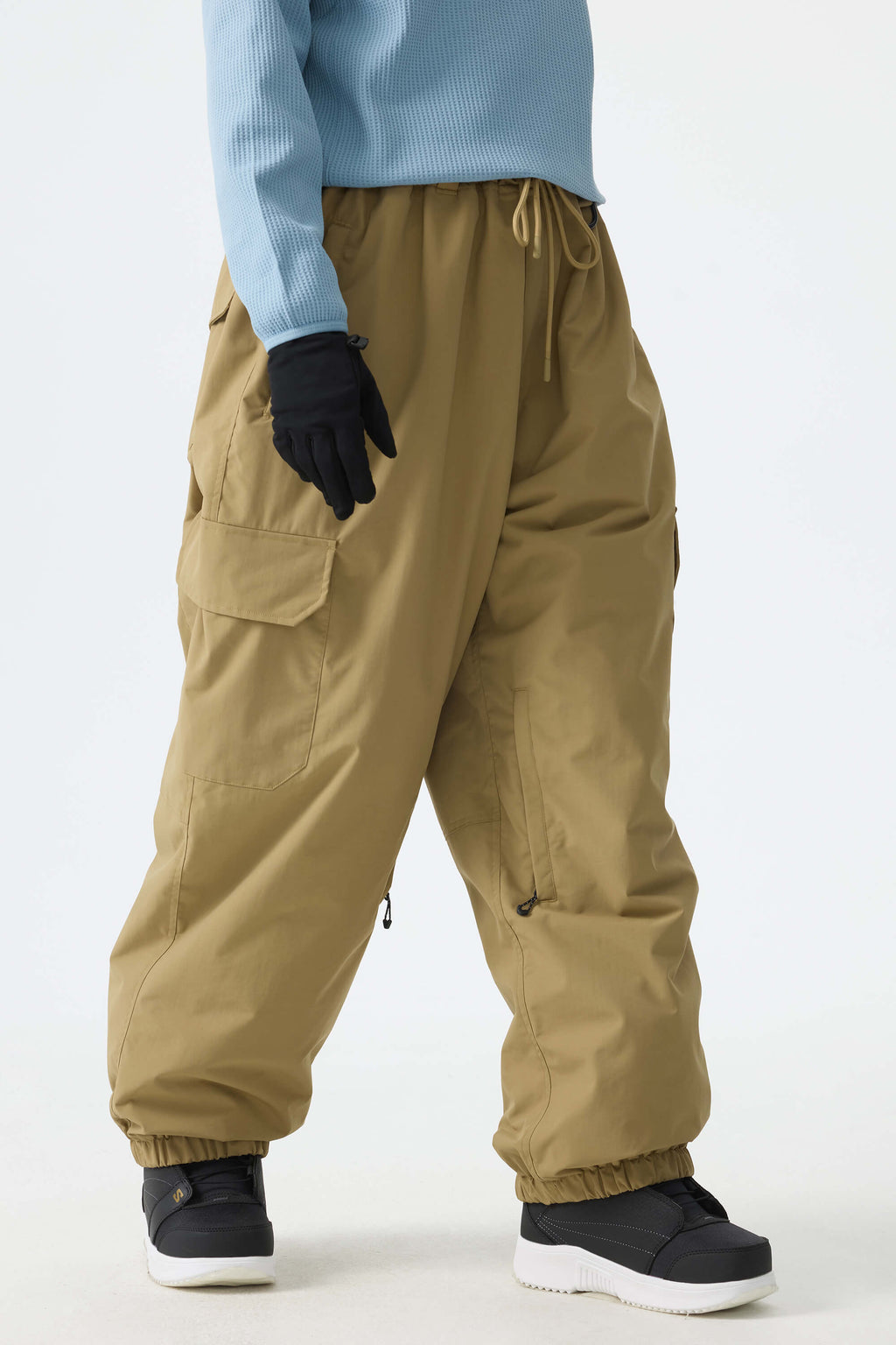 Sleek Sport Utility Hidden Cargo Pockets Baggy Snow Pants – Unisex | Gsou Snow