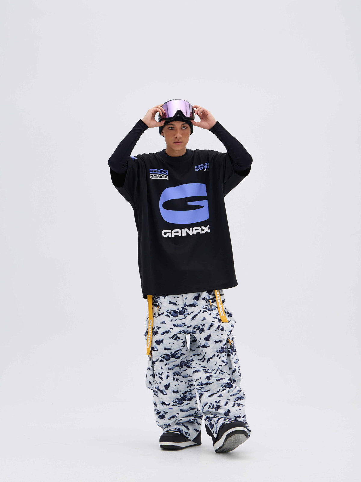 REBEL 3L Waterproof Freeride Ski Pants Snow camouflage - Unisex | GAINAX
