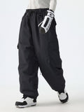 Sleek Sport Utility Hidden Cargo Pockets Baggy Snow Pants – Unisex | Gsou Snow