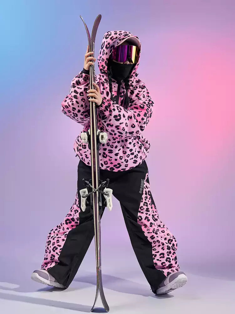 LeopardWave Pullover Ski Jacket - Unisex | Doorek