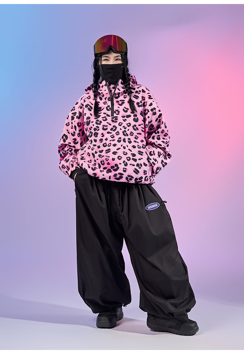 LeopardWave Pullover Ski Jacket - Unisex | Doorek