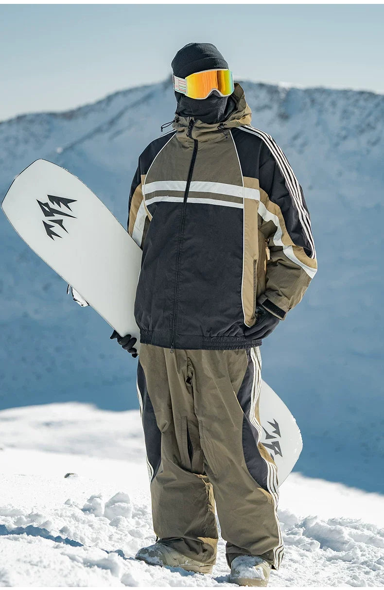 Retro Sporty Side Stripe Snow Pants – Unisex | Gsou Snow