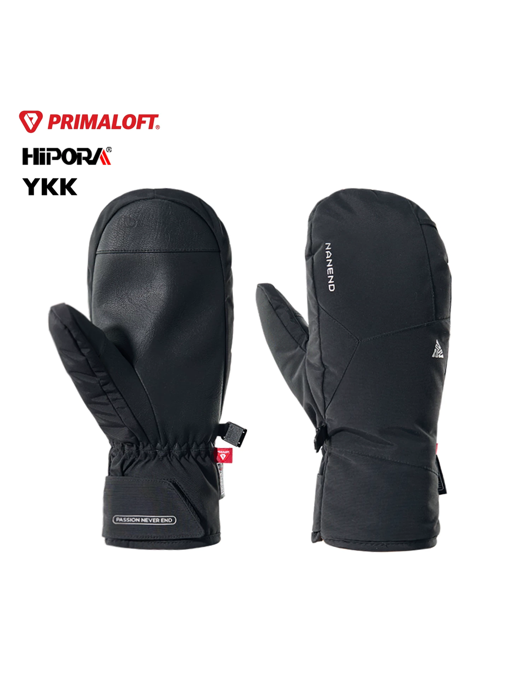 PrimaLoft Gold Hybrid Finger Ski Mittens – Unisex | NANEND