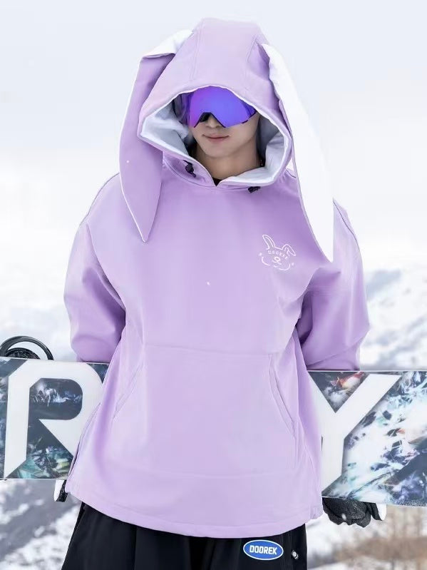 Iconic Rabbit Waterproof Fleece Hoodie – Unisex | Doorek