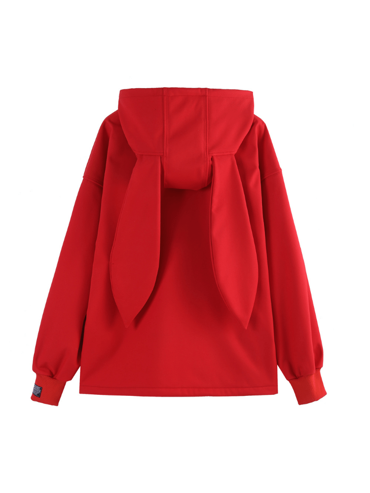 Iconic Rabbit Waterproof Fleece Hoodie – Unisex | Doorek