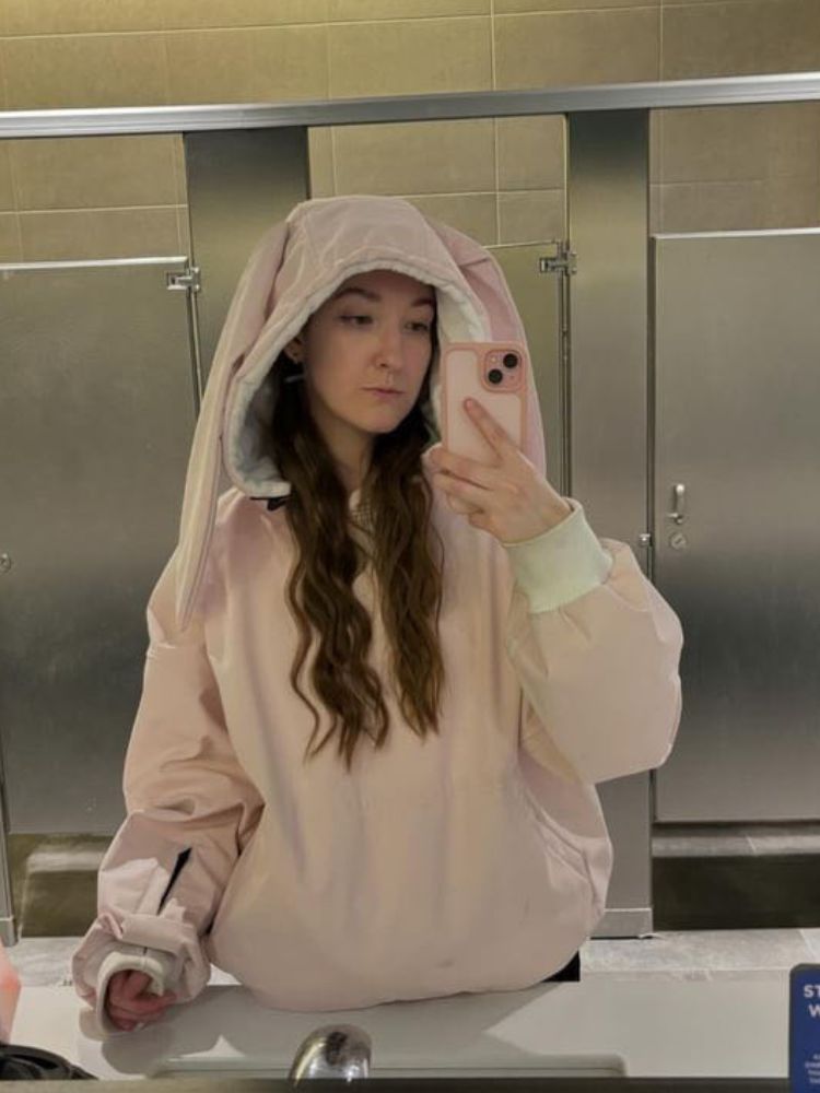 Iconic Rabbit Waterproof Fleece Hoodie – Unisex | Doorek