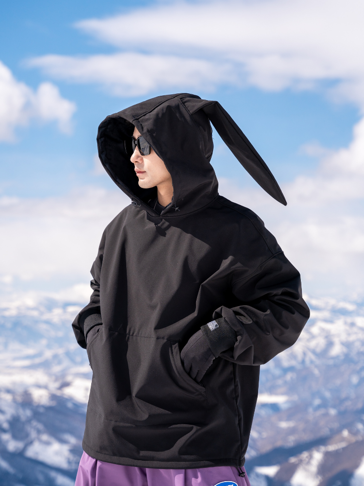 Iconic Rabbit Waterproof Fleece Hoodie – Unisex | Doorek