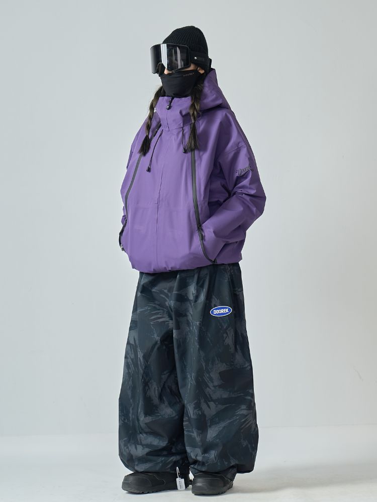EP Series 3L Shell Baggy Ski Jacket – Unisex | Doorek