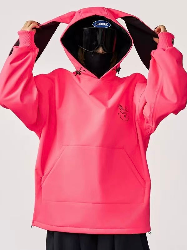Iconic Rabbit Waterproof Fleece Hoodie – Unisex | Doorek