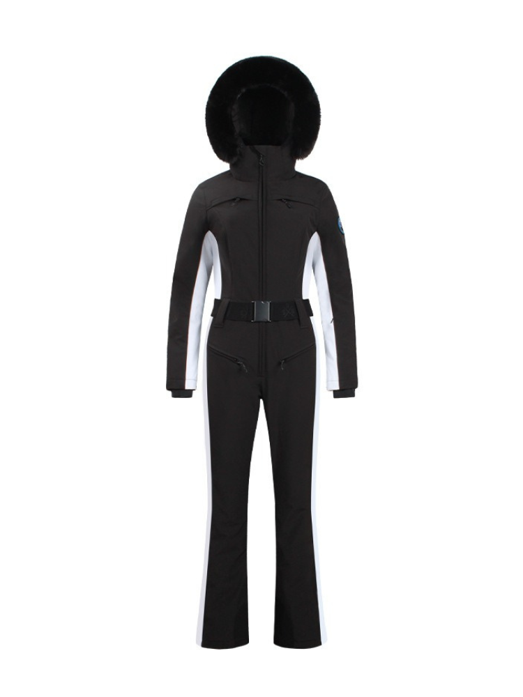 Faux-Fur Slim Ski Jumpsuit – Women's | Gsou Snow