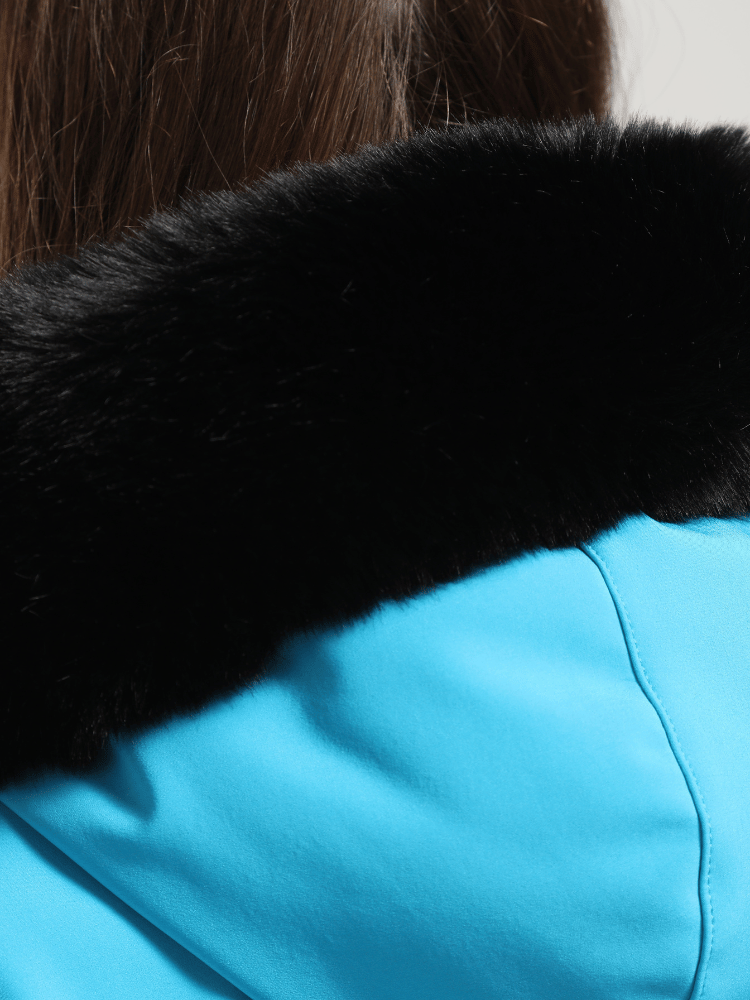 Faux-Fur Slim Ski Jumpsuit – Women's | Gsou Snow