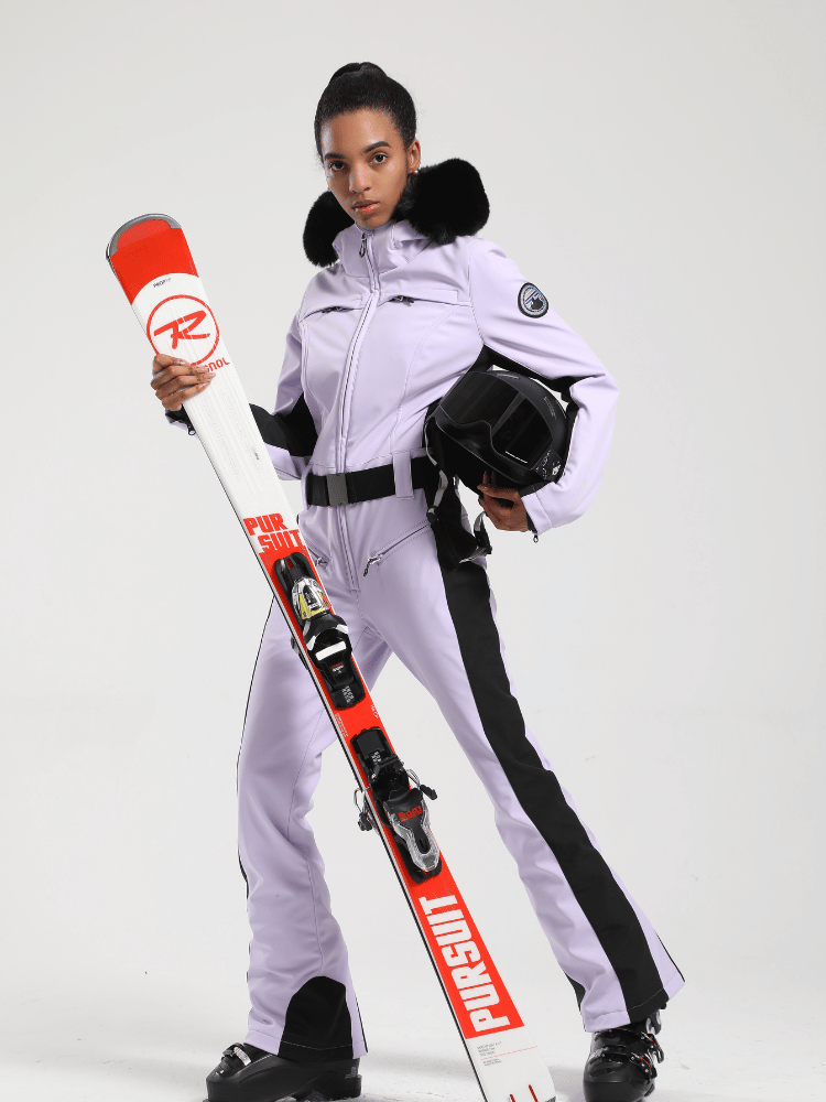 Faux-Fur Slim Ski Jumpsuit – Women's | Gsou Snow