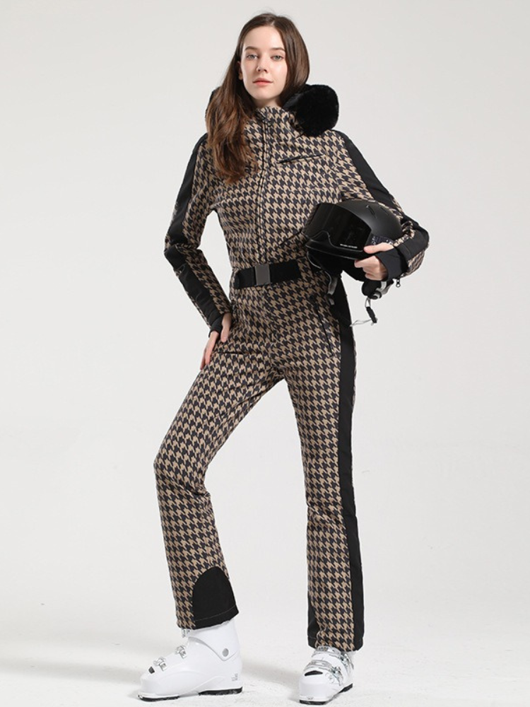 Classic Faux-Fur Ski Jumpsuit – Women's | Gsou Snow