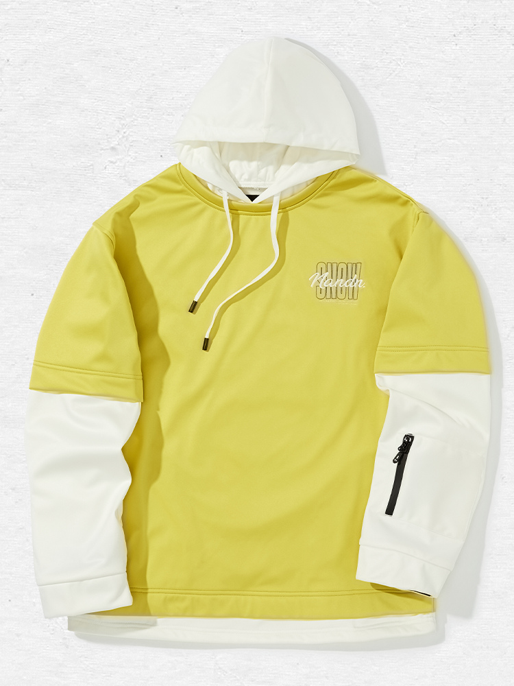 Layered-Sleeve Waterproof Fleece Pullover – Unisex | NANEND
