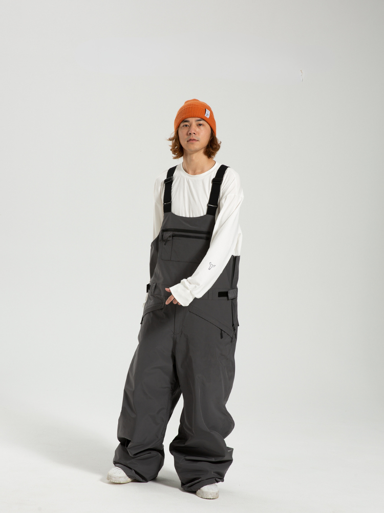 3L Freeride Baggy Snow Bib Pants – Unisex | Winter Ticket