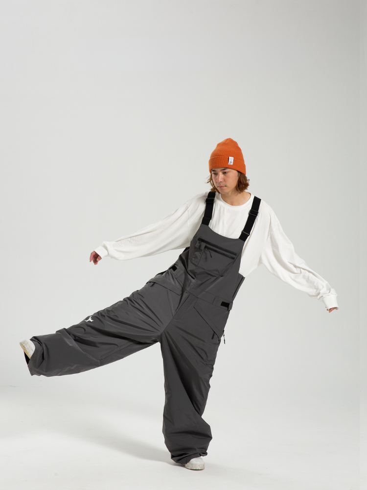 3L Freeride Baggy Snow Bib Pants – Unisex | Winter Ticket