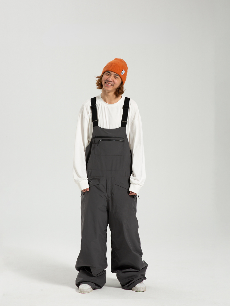 3L Freeride Baggy Snow Bib Pants – Unisex | Winter Ticket